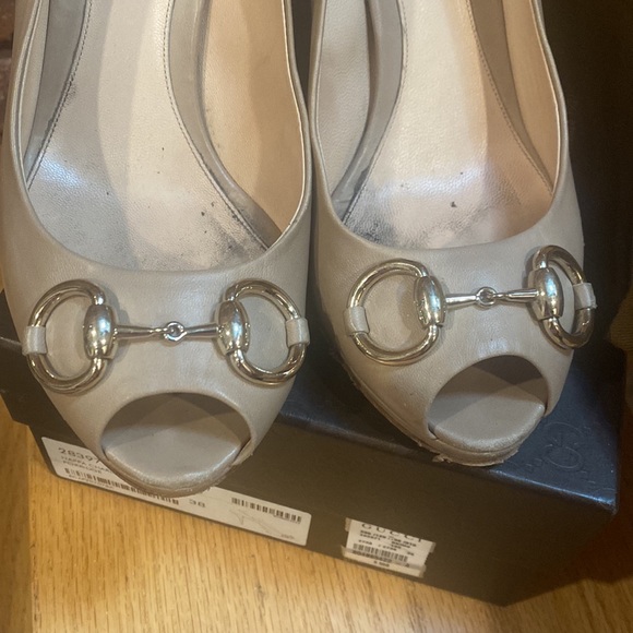 Gucci woman’s nappa charlotte porridge high heels - Picture 12 of 15